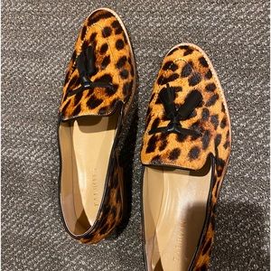 Talbots animal print loafers